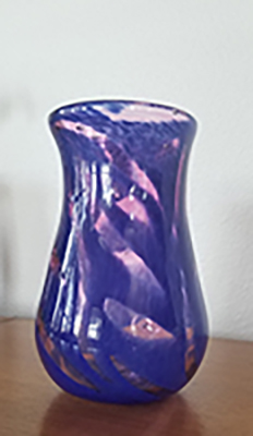 Blue Fushia Graal Vase
